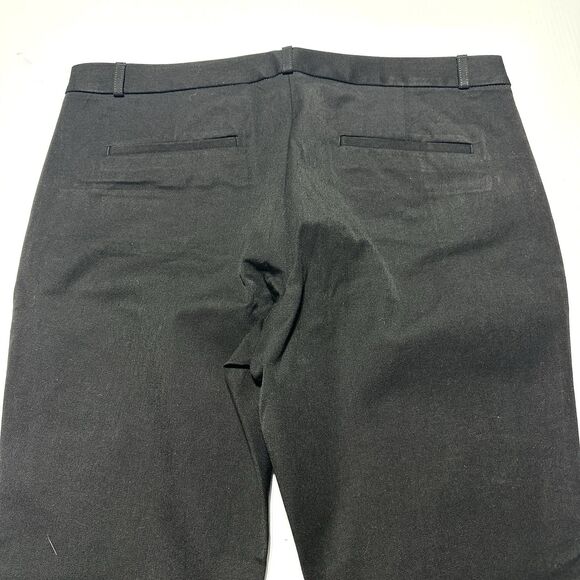 Banana Republic Sloan Pants Women's Black Chino Straight Leg Size 16 NWT - Picture 7 of 10